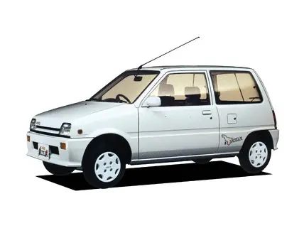 Daihatsu Mira (L70S, L70V, L71V) 2 поколение, рестайлинг, хэтчбек 3 дв. (08.1987 - 02.1990)